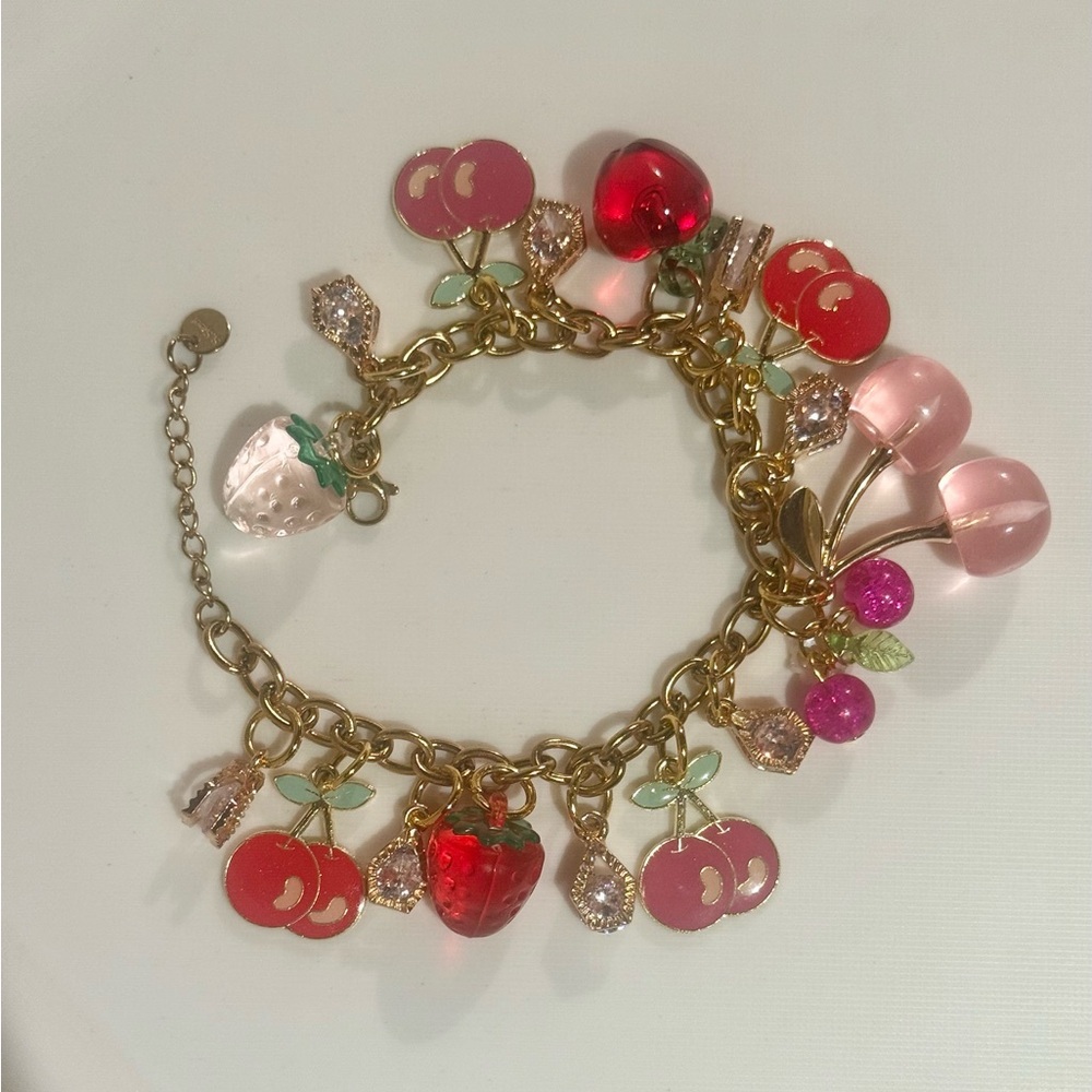 Charming Gold and Pink Bracelet - Picture 6 of 6